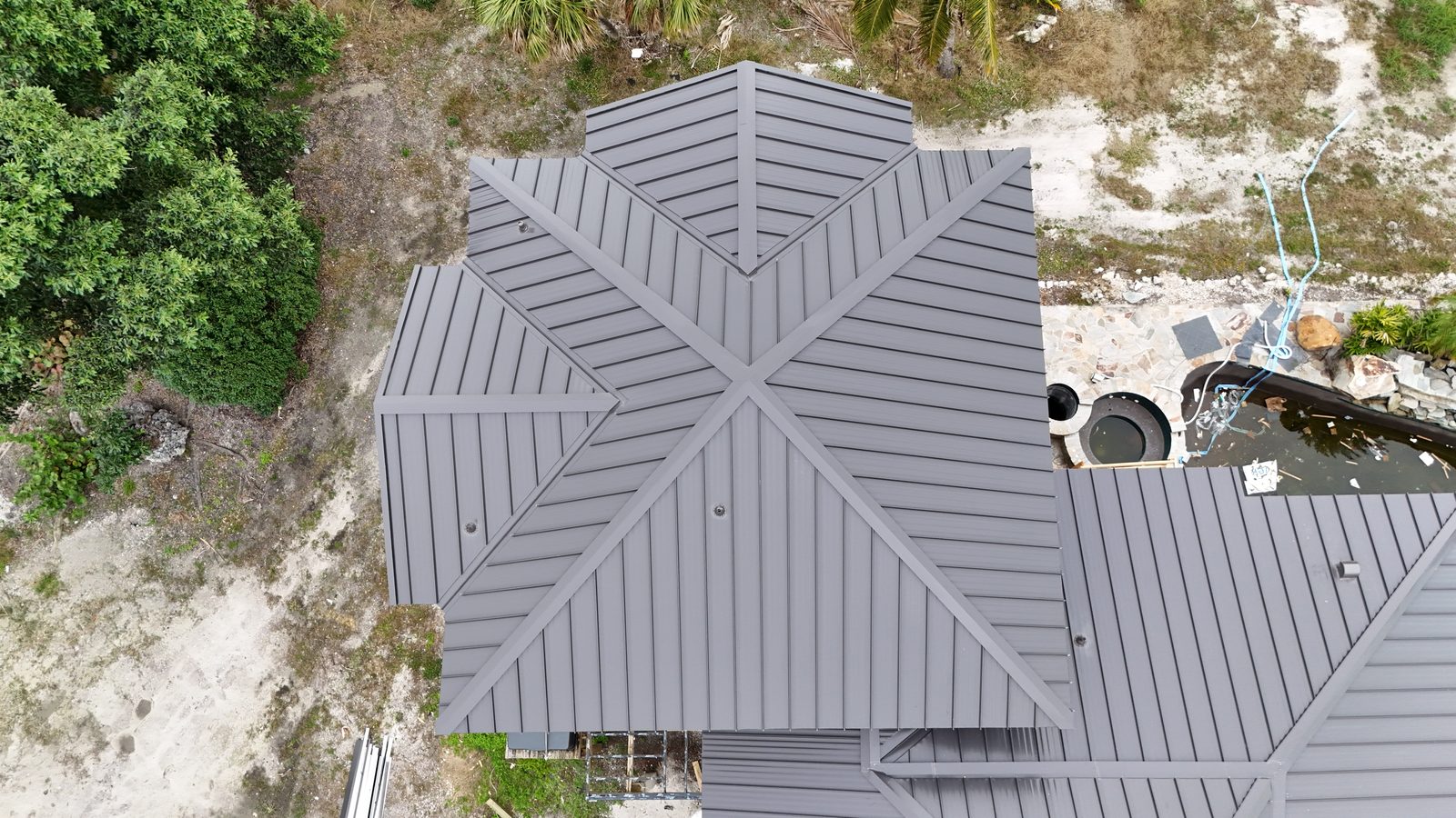 Standing seam metal roof by Providential Roofing