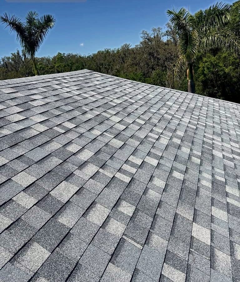 Completed architectural shingle roof by Providential Roofing